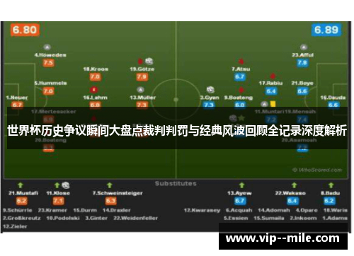 世界杯历史争议瞬间大盘点裁判判罚与经典风波回顾全记录深度解析